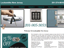 Tablet Screenshot of locksmiths--nj.com